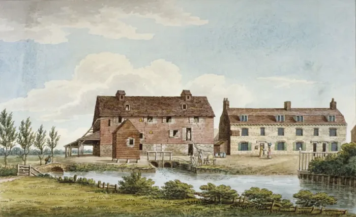 Framed Print : Colham Mills, Hillingdon, Middlesex, c1820 Framed Print : Colham Mills, Hillingdon, Middlesex, c1820