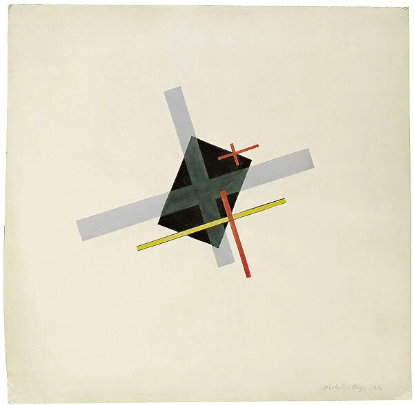 Collage With Black Centre, 1922. Artist: Moholy-Nagy, Laszlo (1895–1946)