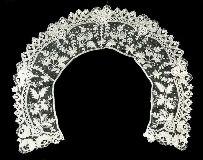Framed Print : Collar, Belgium, c. 1880s. Creator: Unknown Framed Print : Collar, Belgium, c. 1880s. Creator: Unknown