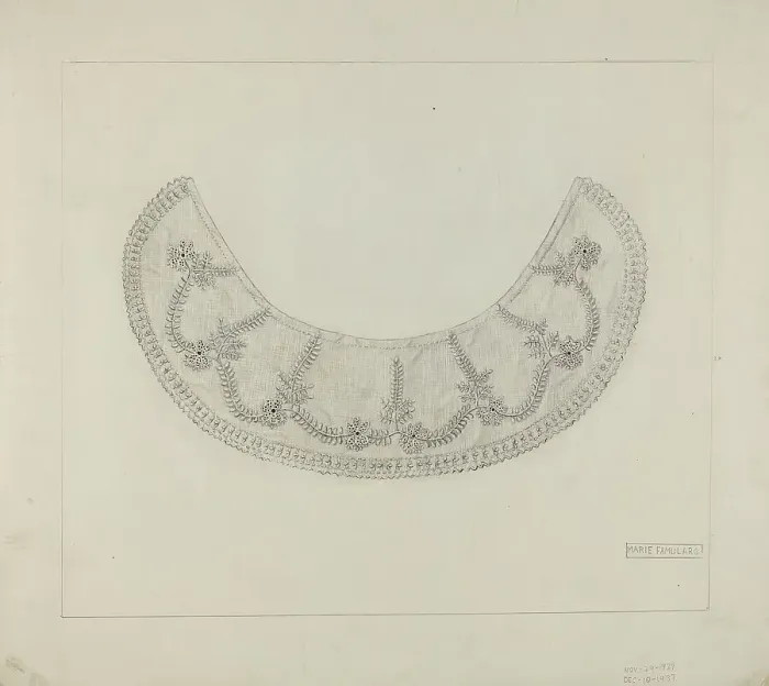 Framed Print : Collar, c. 1937. Creator: Marie Famularo Framed Print : Collar, c. 1937. Creator: Marie Famularo