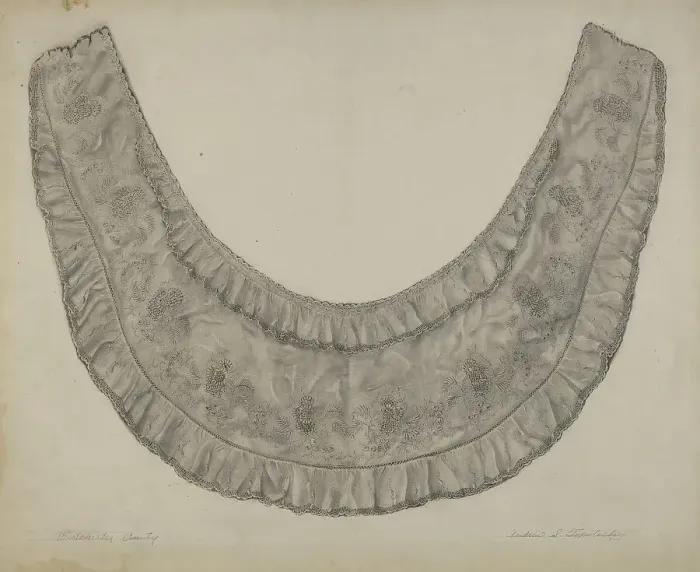 Framed Print : Collar, c. 1938. Creator: Andrew Topolosky Framed Print : Collar, c. 1938. Creator: Andrew Topolosky