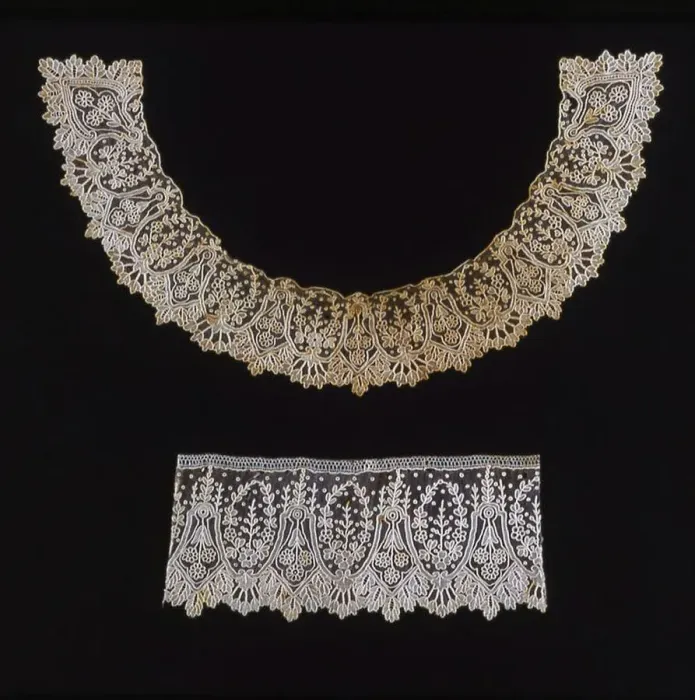 Framed Print : Collar and Cuff, Belgium, 1875 / 1900. Creator: Unknown Framed Print : Collar and Cuff, Belgium, 1875 / 1900. Creator: Unknown