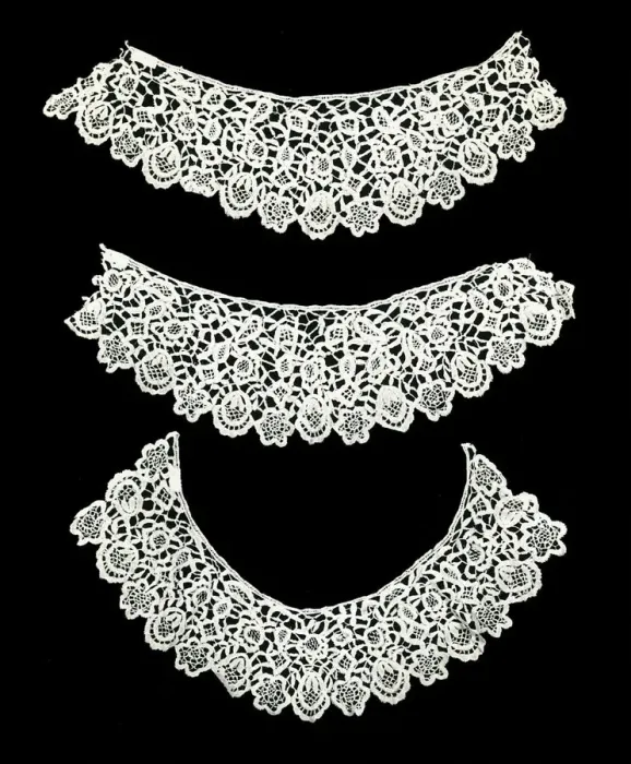 Framed Print : Collar and Two Cuffs, England, 1850 / 75. Creator: Unknown Framed Print : Collar and Two Cuffs, England, 1850 / 75. Creator: Unknown
