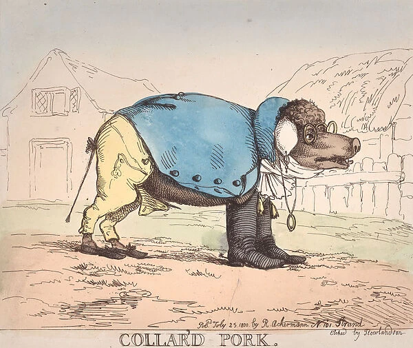 Collar d Pork, July 25, 1800. July 25, 1800. Creator: Thomas Rowlandson
