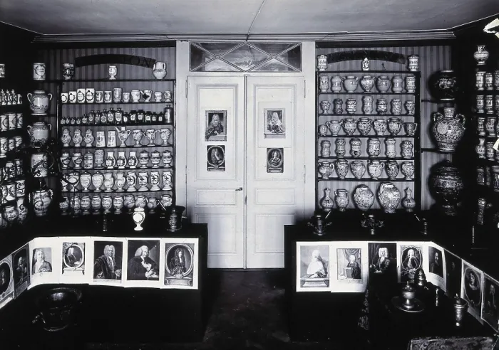 Framed Print : Part of the collection of pharmaceutical and medical antiques collected by Burkhard... in 1904. Creator: Unknown Framed Print : Part of the collection of pharmaceutical and medical antiques collected by Burkhard... in 1904. Creator: Unknown