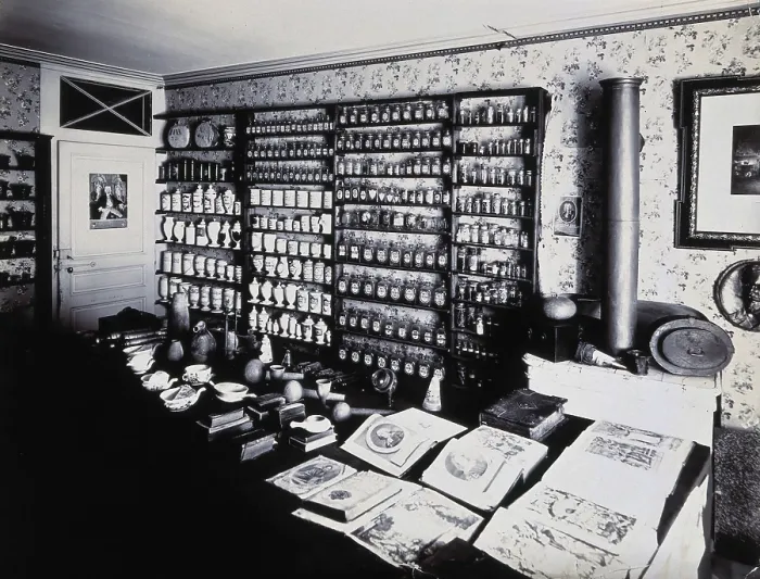 Framed Print : Part of the collection of pharmaceutical and medical antiques collected by Burkhard Reber...1904. Creator: Unknown Framed Print : Part of the collection of pharmaceutical and medical antiques collected by Burkhard Reber...1904. Creator: Unknown