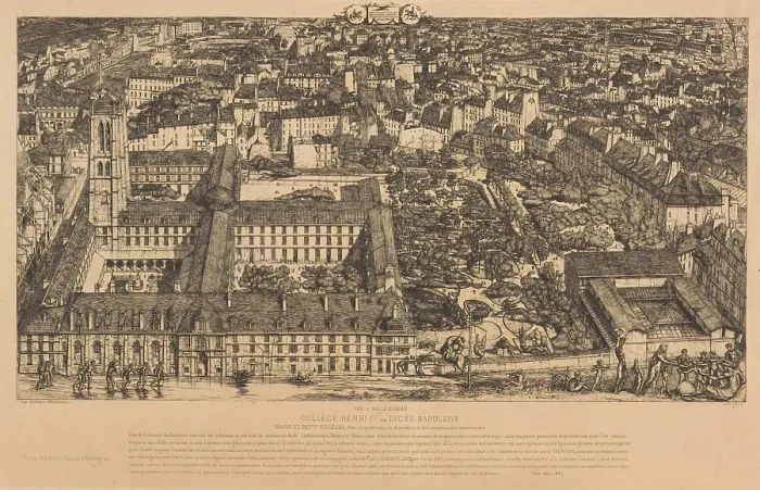 Framed Print : College Henri IV, 1864. Creator: Unknown