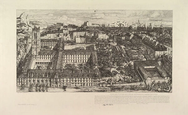College Henri IV (ou Lycée Napoléon), 1863-64. Creator: Charles Meryon