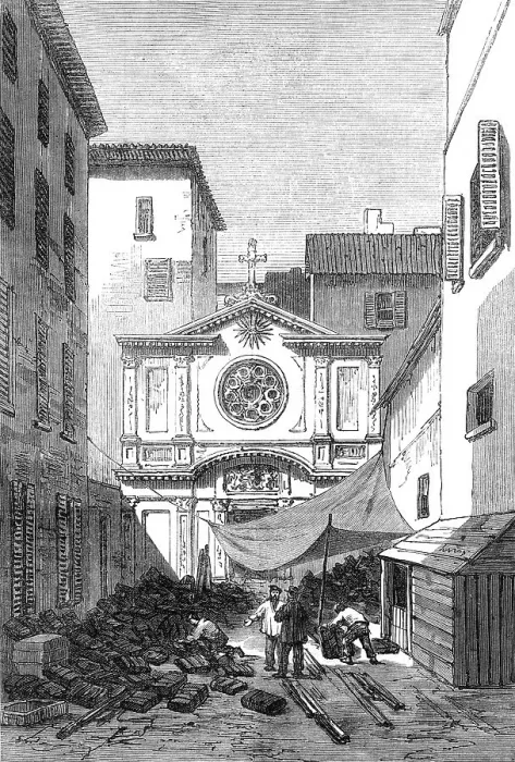 Framed Print : College of the Jesuits, Marseilles, 1871. Creator: Unknown Framed Print : College of the Jesuits, Marseilles, 1871. Creator: Unknown