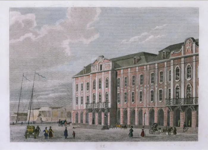 Framed Print : The Twelve Collegia building in Saint Petersburg, after 1834