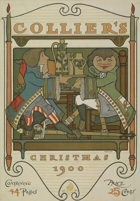 Framed Print : Collier's. Christmas 1900, c1900. Creator: William H Bradley Framed Print : Collier's. Christmas 1900, c1900. Creator: William H Bradley