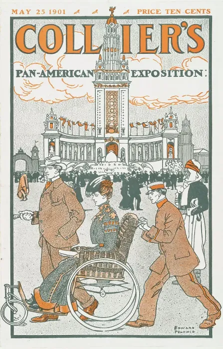 Framed Print : Collier's, Pan-American Exposition, May 25, 1901, Price Ten Cents, c1901. Creator: Edward Penfield Framed Print : Collier's, Pan-American Exposition, May 25, 1901, Price Ten Cents, c1901. Creator: Edward Penfield