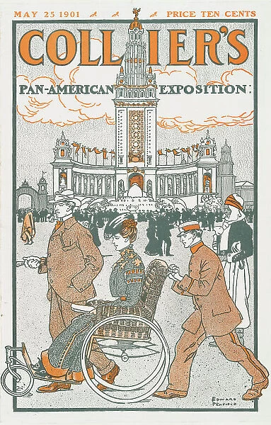 Collier's, Pan-American Exposition, May 25, 1901, Price Ten Cents, c1901. Creator: Edward Penfield