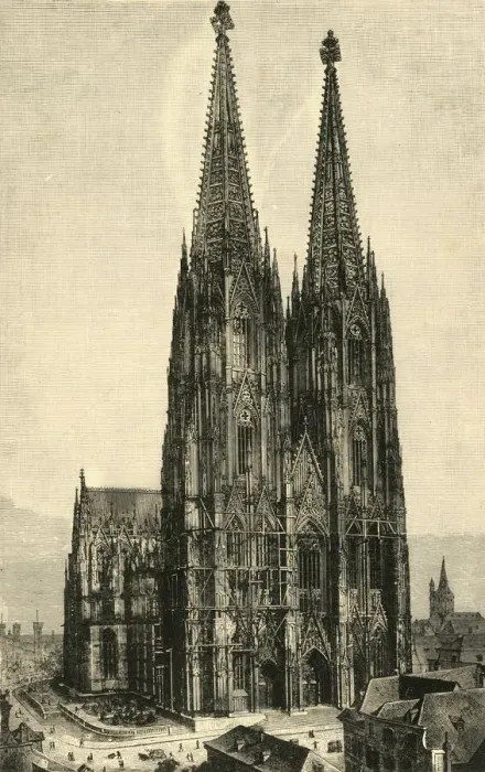 Framed Print : Cologne Cathedral, 1890. Creator: Unknown Framed Print : Cologne Cathedral, 1890. Creator: Unknown