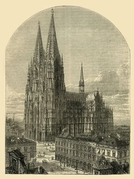 Cologne Cathedral as Completed, 1881. Creator: Unknown