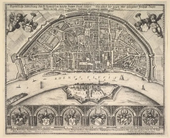 Framed Print : Cologne and Deutz, 1635. Creator: Wenceslaus Hollar Framed Print : Cologne and Deutz, 1635. Creator: Wenceslaus Hollar