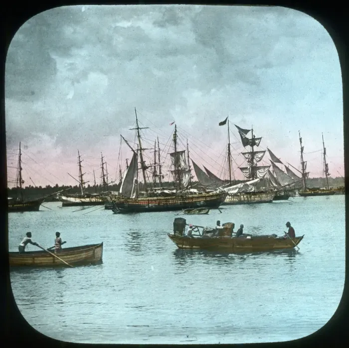 Framed Print : Colombo Harbour, Ceylon, late 19th or early 20th century