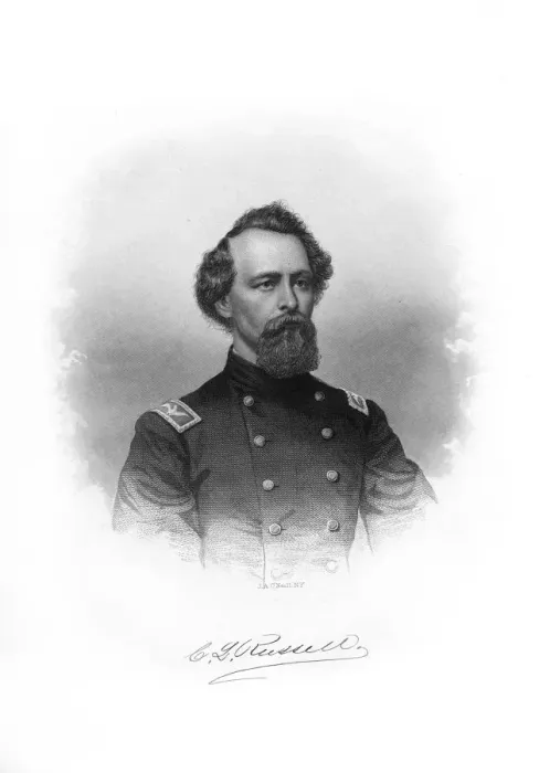 Framed Print : Colonel Charles Lambert Russel, American soldier, (1872). Artist: John A O Neill Framed Print : Colonel Charles Lambert Russel, American soldier, (1872). Artist: John A O Neill