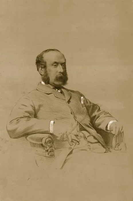 Framed Print : Colonel Gunter, 1879. Creator: Vincent Brooks Day & Son Framed Print : Colonel Gunter, 1879. Creator: Vincent Brooks Day & Son
