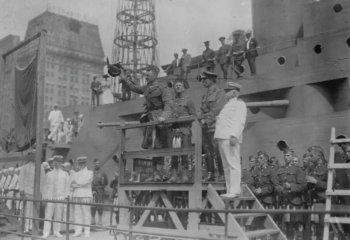 Framed Print : Colonel Guthrie on U.S.S. Recruit, July 1917. Creator: Bain News Service Framed Print : Colonel Guthrie on U.S.S. Recruit, July 1917. Creator: Bain News Service