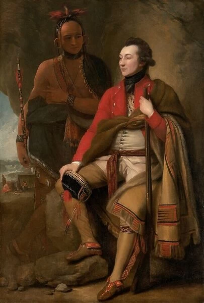 Colonel Guy Johnson and Karonghyontye (Captain David Hill), 1776. Creator: Benjamin West