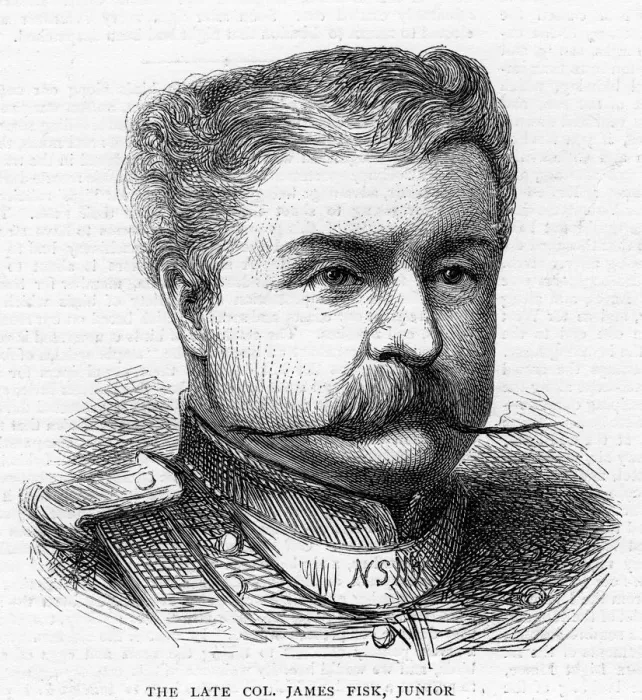 Framed Print : Colonel James Fisk, Junior, c19th century