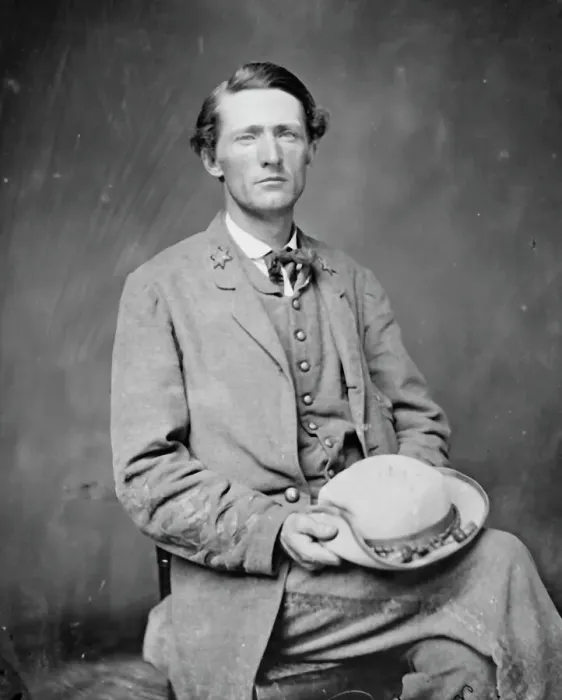 Framed Print : Colonel John S. Mosby, C. S. A. between 1860 and 1875. Creator: Unknown Framed Print : Colonel John S. Mosby, C. S. A. between 1860 and 1875. Creator: Unknown
