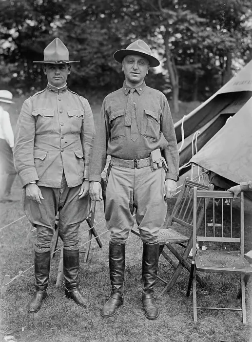 Framed Print : Colonel J.R. Howlett, Major G.G. Hollander, 1917. Creator: Bain News Service Framed Print : Colonel J.R. Howlett, Major G.G. Hollander, 1917. Creator: Bain News Service
