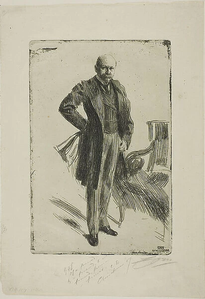 Colonel Lamont I (Whole length), 1900. Creator: Anders Leonard Zorn