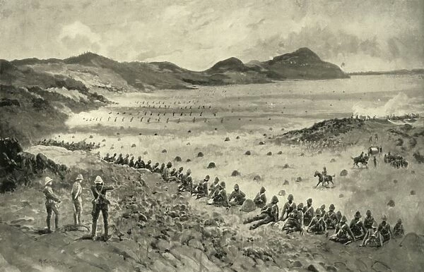 Colonel Pilchers Attack on Sunnyside Kopje, 1900. Creator: HC Seppings Wright