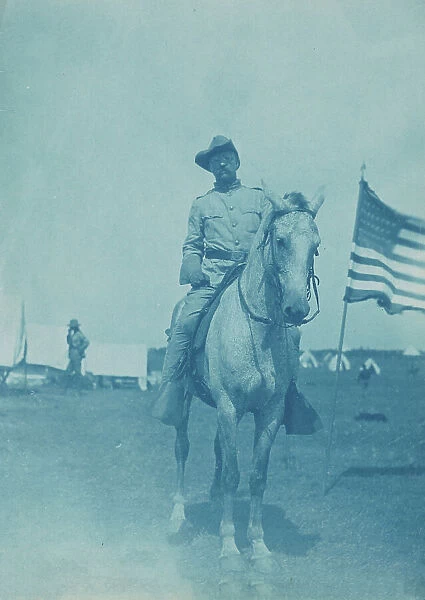 Colonel Roosevelt, Rough Riders, Montauk Point, New York, 1898. Creator: Frances Benjamin Johnston