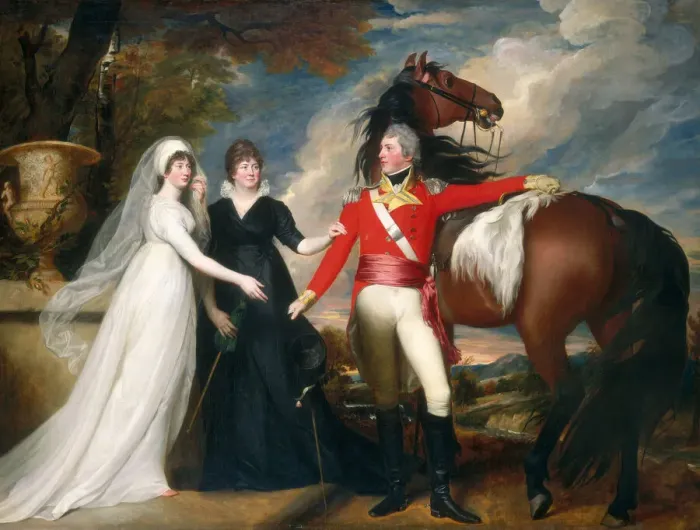 Framed Print : Colonel William Fitch and His Sisters Sarah and Ann Fitch, 1800 / 1801 Framed Print : Colonel William Fitch and His Sisters Sarah and Ann Fitch, 1800 / 1801