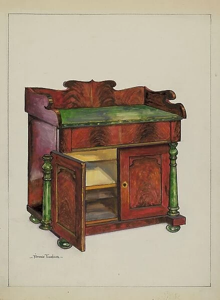 Colonial Wash Stand, c. 1937. Creator: Florence Truelson