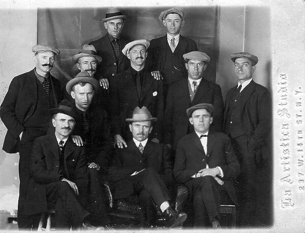 Colonists From Yugoslavia Before Going to Russia, 1922. Creator: Artistiru Studij