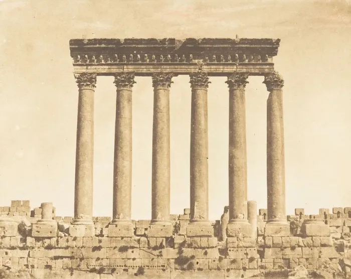 Framed Print : Colonnade du Temple du Soleil, a Baalbek (Heliopolis), September 15, 1850 Framed Print : Colonnade du Temple du Soleil, a Baalbek (Heliopolis), September 15, 1850