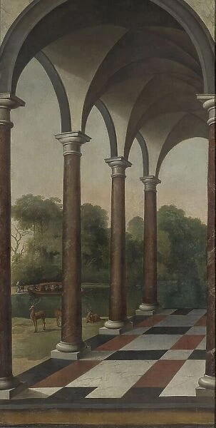 Colonnade giving onto a Park, 1660-1673. Creator: Barent Fabritius