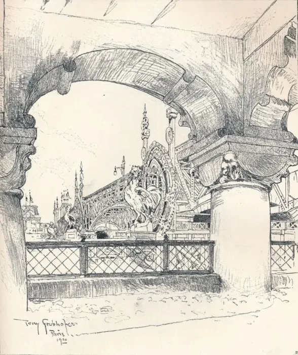 Framed Print : Colonnade near the Pont des Invalides, c1900. Artist: Tony Grubhofer Framed Print : Colonnade near the Pont des Invalides, c1900. Artist: Tony Grubhofer