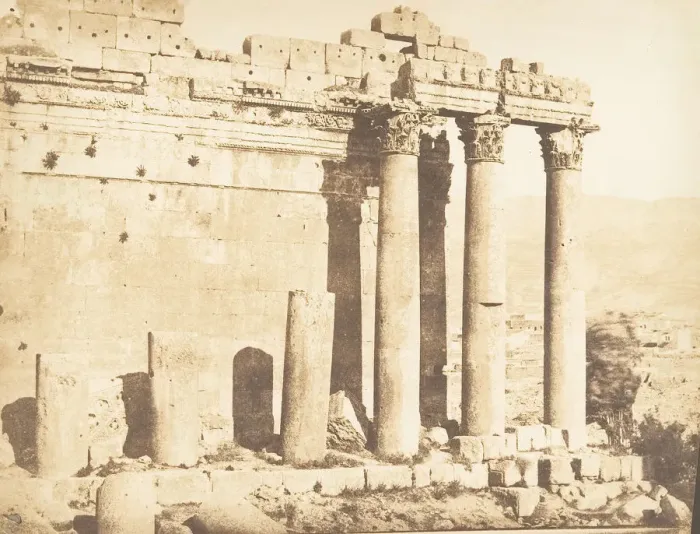 Framed Print : Colonnade occidental du Temple de Jupiter, a Baalbek (Heliopolis) Framed Print : Colonnade occidental du Temple de Jupiter, a Baalbek (Heliopolis)