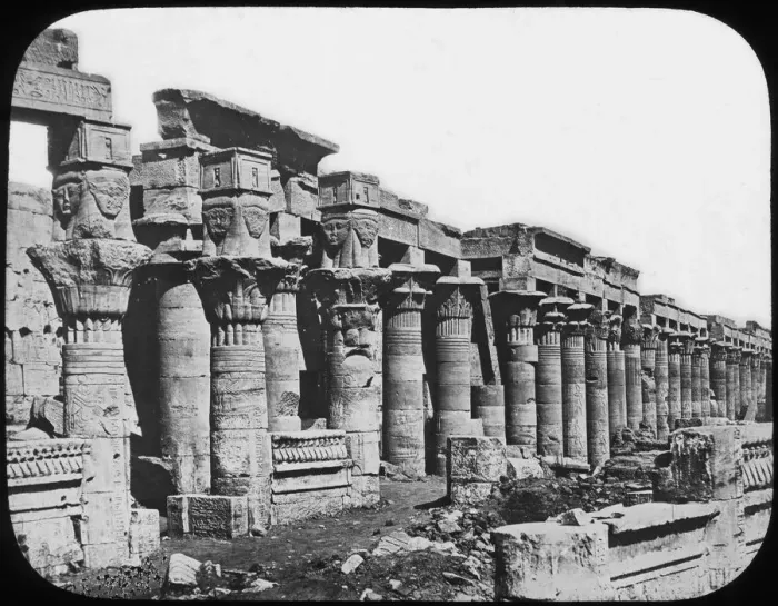 Framed Print : Colonnade, Philae Temple, Egypt, c1890. Artist: Newton & Co Framed Print : Colonnade, Philae Temple, Egypt, c1890. Artist: Newton & Co