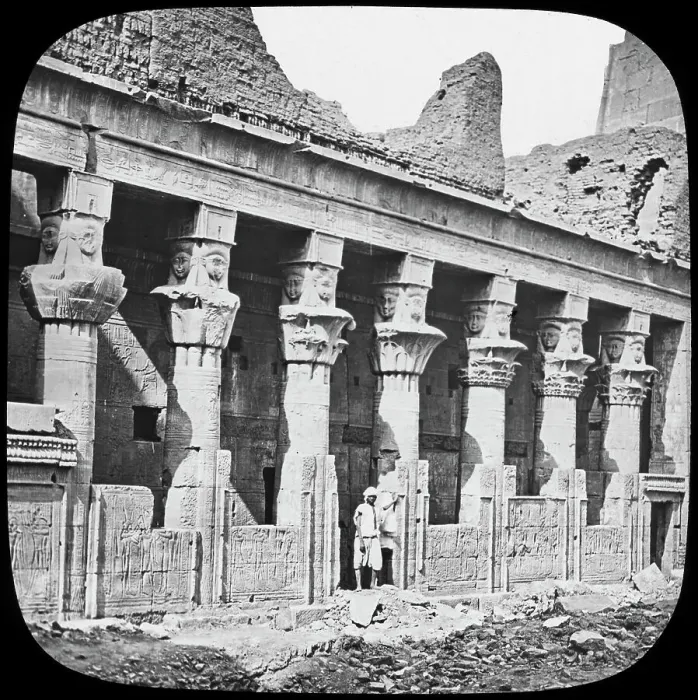 Framed Print : Colonnade of the Temple of Isis, Philae, Egypt, c1890. Artist: Trade Mark Framed Print : Colonnade of the Temple of Isis, Philae, Egypt, c1890. Artist: Trade Mark