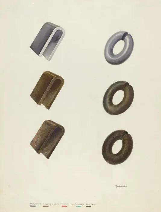 Framed Print : Color Notes on Iron, 1935 / 1942. Creator: Gerald Transpota Framed Print : Color Notes on Iron, 1935 / 1942. Creator: Gerald Transpota