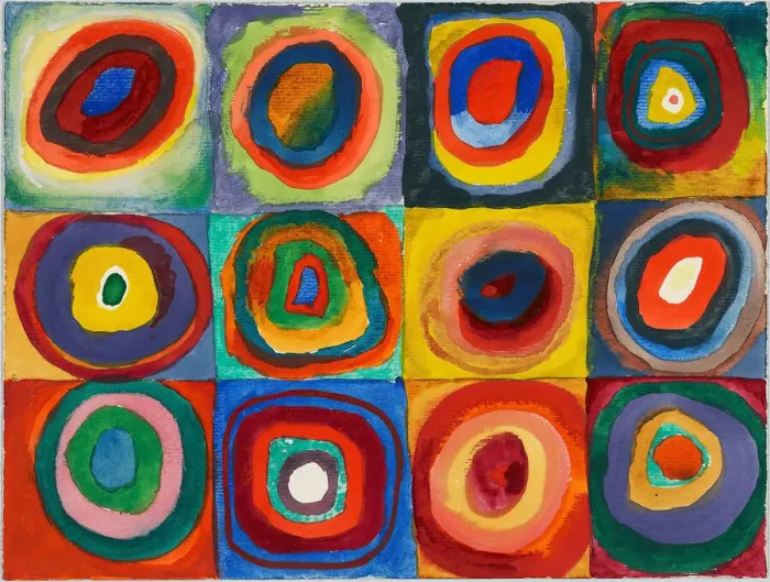 Framed Print : Color Study. Squares with Concentric Circles, 1913. Creator: Kandinsky Framed Print : Color Study. Squares with Concentric Circles, 1913. Creator: Kandinsky