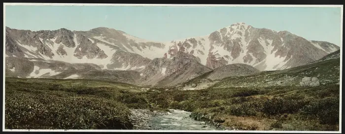 Framed Print : Colorado, Gray's and Torrey's Peaks, c1898. Creator: William H. Jackson Framed Print : Colorado, Gray's and Torrey's Peaks, c1898. Creator: William H. Jackson