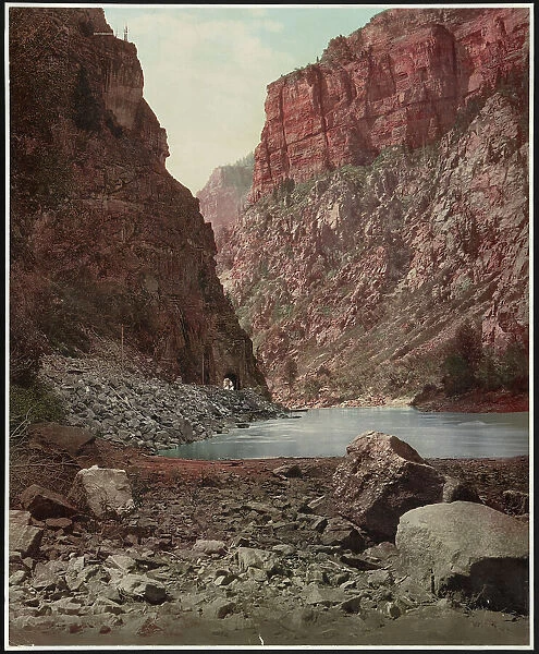Colorado, second tunnel, Canon of Grand River, c1899. Creator: William H. Jackson