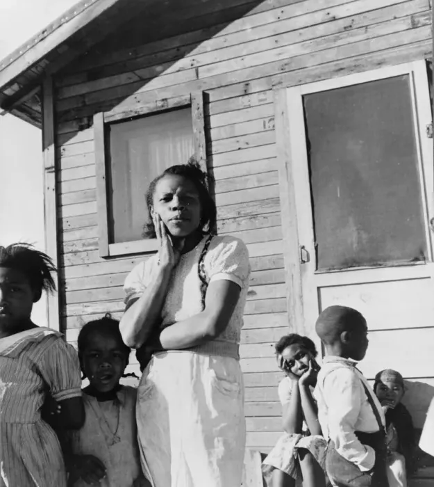 Framed Print : Colored family from near Houston, Texas, 1939. Creator: Dorothea Lange Framed Print : Colored family from near Houston, Texas, 1939. Creator: Dorothea Lange