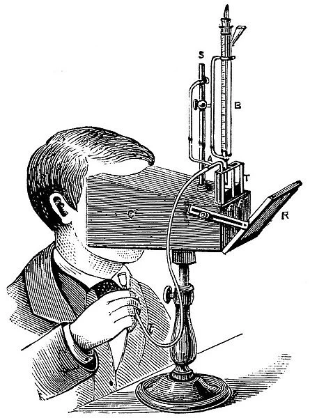 Colorimeter, after a design by Labilliardiere with modifications by Salleron, 1871