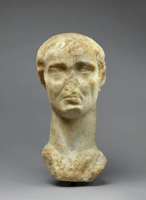Framed Print : Colossal Head of Gaius Julius Caesar Worked for Insertion in a Togatus Statue... early 2nd cent. Creator: Unknown Framed Print : Colossal Head of Gaius Julius Caesar Worked for Insertion in a Togatus Statue... early 2nd cent. Creator: Unknown