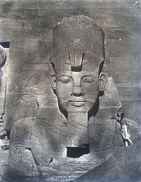The colossal statue of Rameses II, 1852. Artist: Maxime du Camp