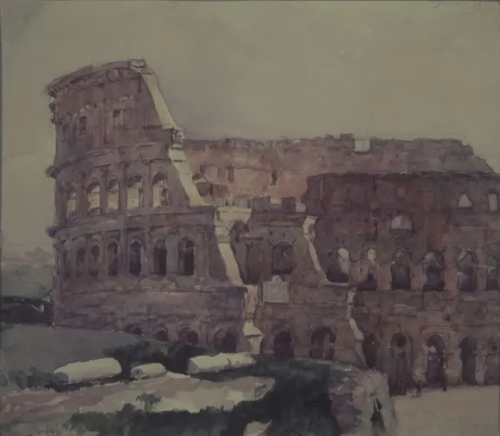 Framed Print : The Colosseum in Rome. Artist: Surikov, Vasili Ivanovich (1848-1916) Framed Print : The Colosseum in Rome. Artist: Surikov, Vasili Ivanovich (1848-1916)