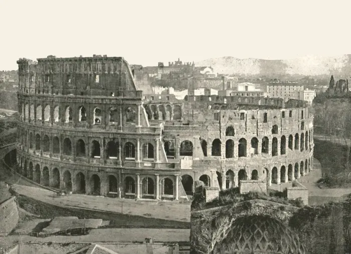 Framed Print : The Colosseum, Rome, Italy, 1895. Creator: W &s Ltd Framed Print : The Colosseum, Rome, Italy, 1895. Creator: W &s Ltd